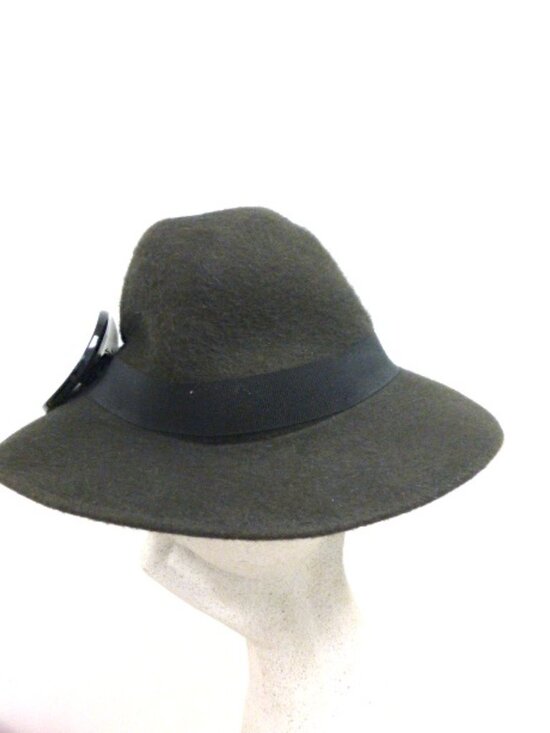 DOLCE & GABBANA dark gray felt hat fedora cloche made in Italy M NWT